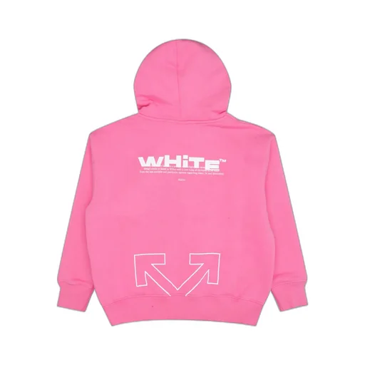 Off-White Kids Logo Printed Long-Sleeved Hoodie
