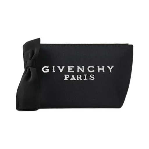 Givenchy	Logo Printed Denim Pouch