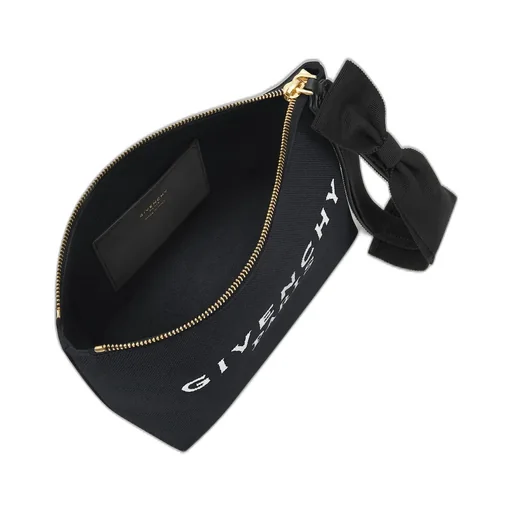 Givenchy	Logo Printed Denim Pouch