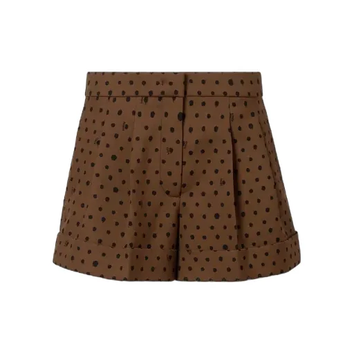 Fendi Falena Dots Printed Flared Shorts