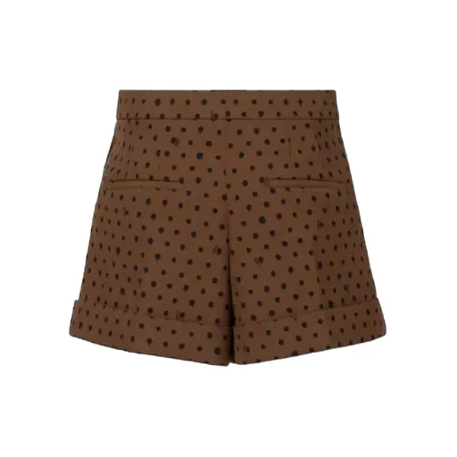 Fendi Falena Dots Printed Flared Shorts