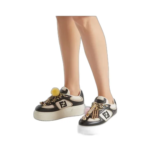 Fendi Match Low-Top Platform Sneakers