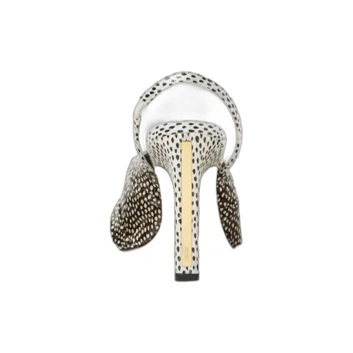 Fendi Arco Printed Slingback High-Heel Sandals