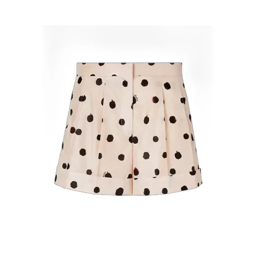 Fendi Falena Dots Printed Turn-Up Hem Shorts