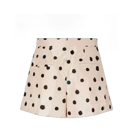 Fendi Falena Dots Printed Turn-Up Hem Shorts