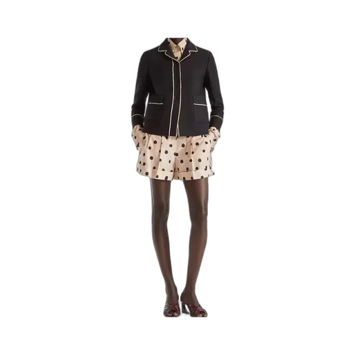 Fendi Falena Dots Printed Turn-Up Hem Shorts