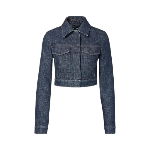 Fendi Logo Patch Denim Jacket