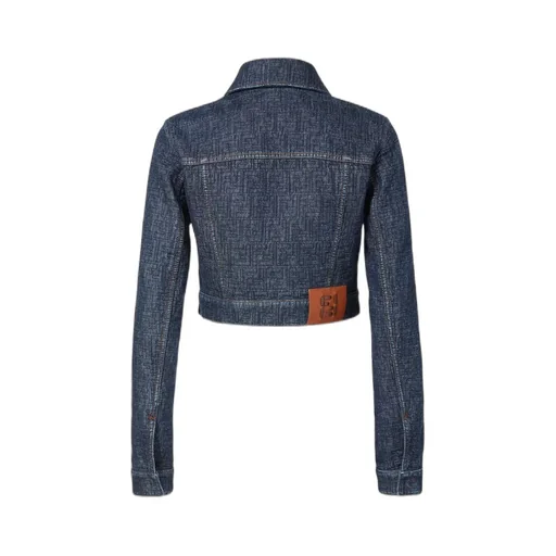 Fendi Logo Patch Denim Jacket