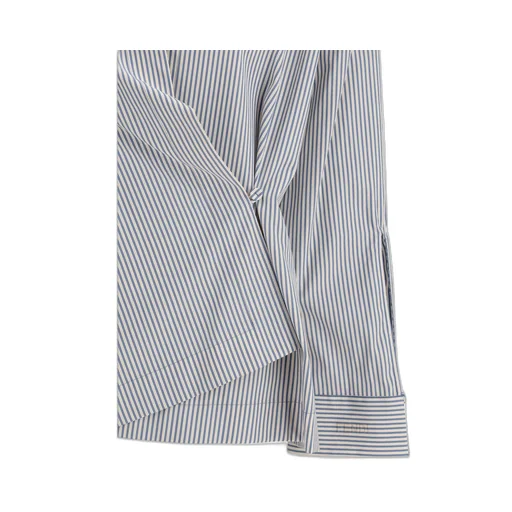 Fendi Striped Long-Sleeved Asymmetric Shirt
