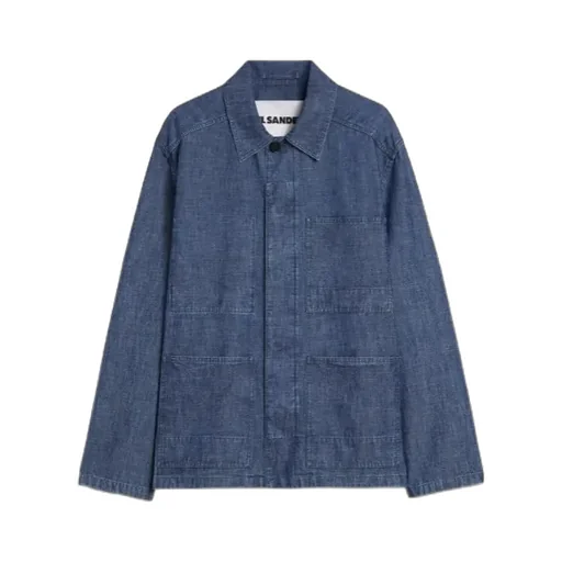 Jil Sander Chambray Pocket Detail Shirt Jacket