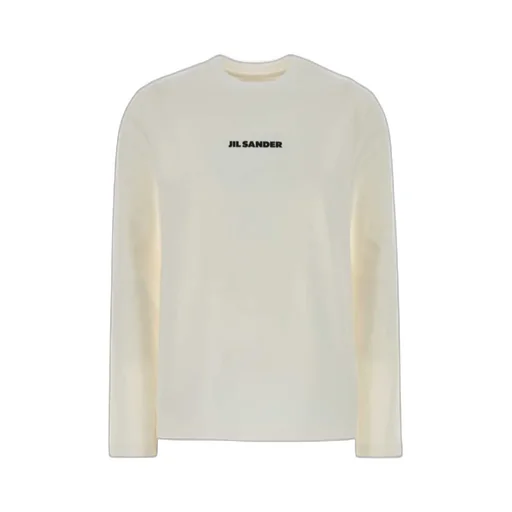 Jil Sander Logo Printed Long-Sleeved T-Shirt