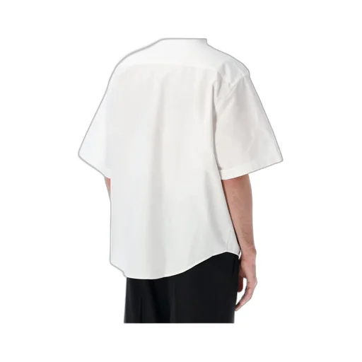 Ami Paris Short-Sleeved Curved Hem Shirt