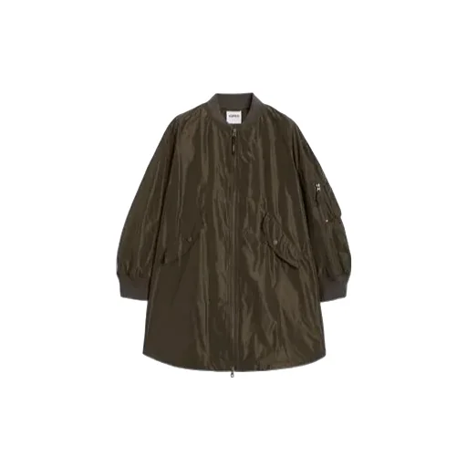 Aspesi Long Sleeved Zip-Up Coat