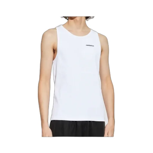 Embroidered-Logo Ribbed Tank Top