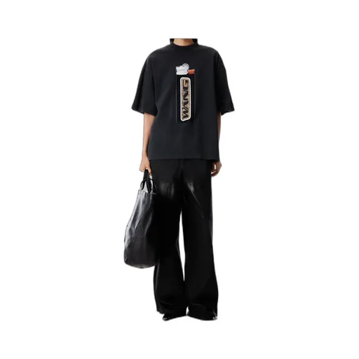 Alexander Wang Lighter-Patterned Oversized T-Shirt