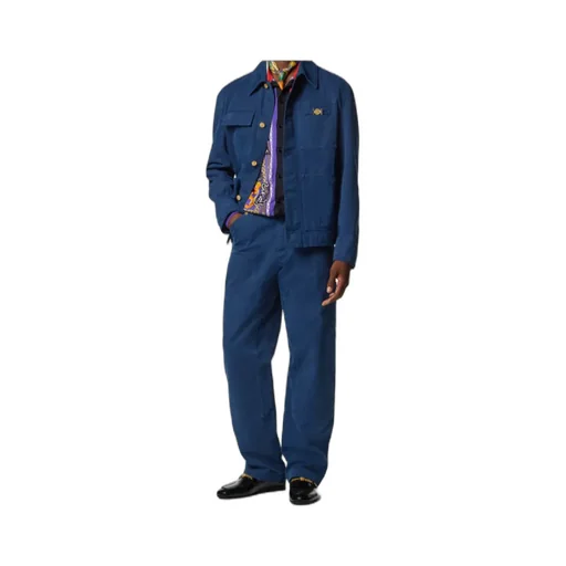Versace Overdyed Carpenter Denim Jacket