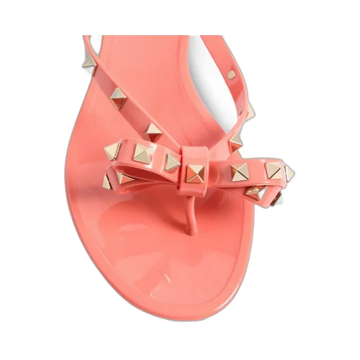 Valentino Garavani Rockstud Bow Detailed Sandals