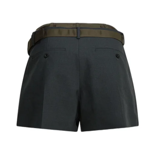 Sacai Buckle Detailed Shorts