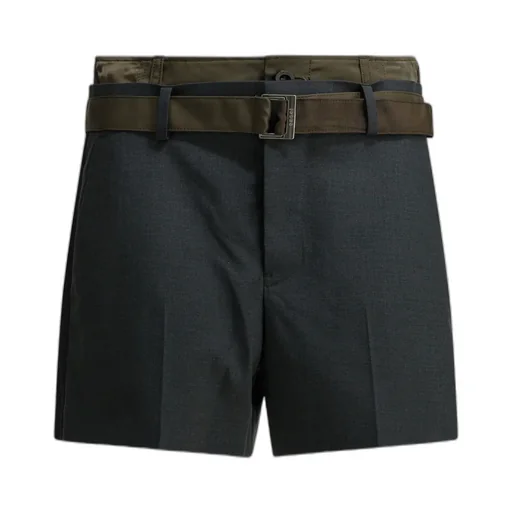 Sacai Buckle Detailed Shorts