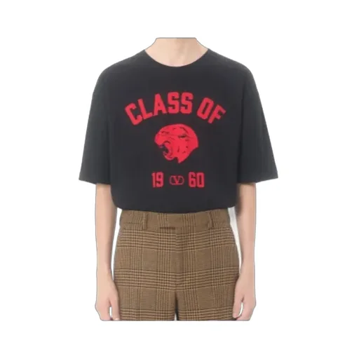 Panther-Print Cotton T-Shirt