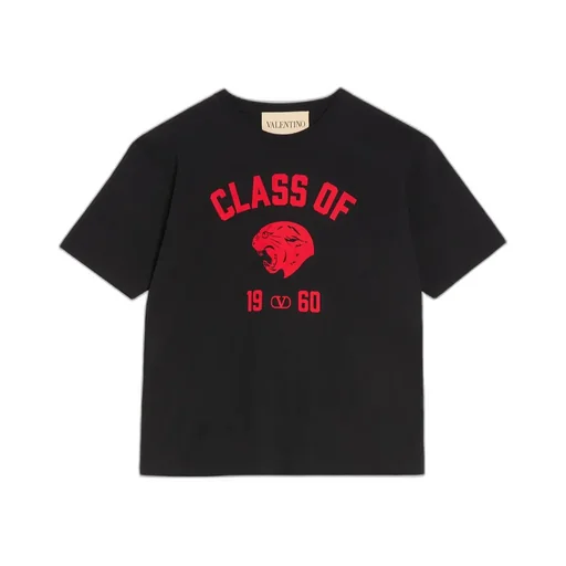 Panther-Print Cotton T-Shirt