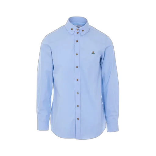 Orb-Embroidered Organic-Cotton Shirt