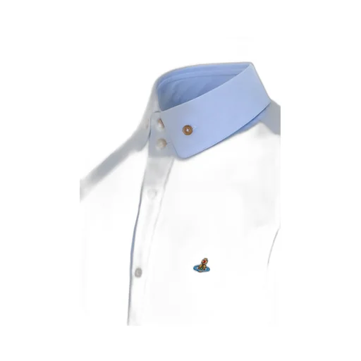 Orb-Embroidered Organic-Cotton Shirt