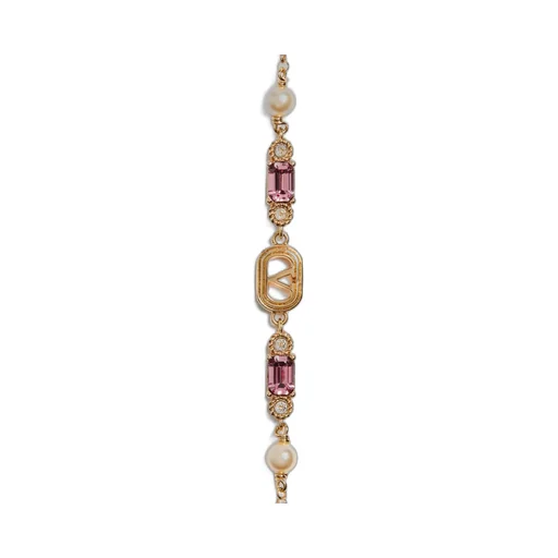 Valentino	Ovalette Vlogo Signature Embellished Bracelet