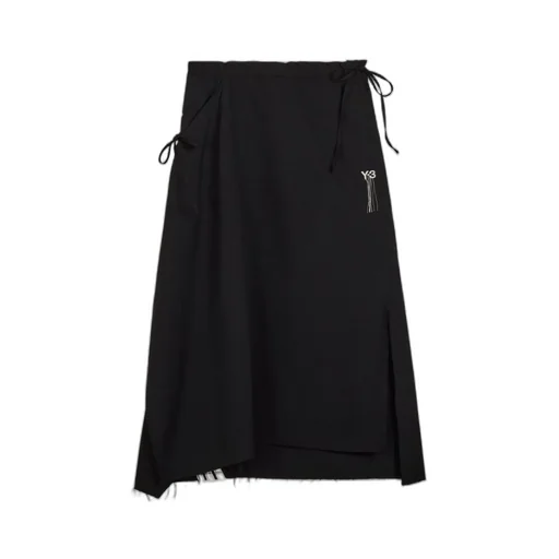 Y-3 Sport Uniform Raw Cut 3 Stripes Skirt