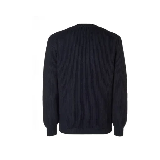 Embroidered-Logo Long-Sleeved Sweater