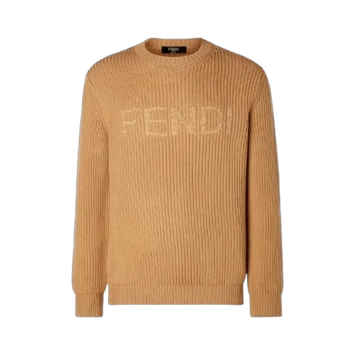 Fendi Logo Lettering Crewneck Jumper