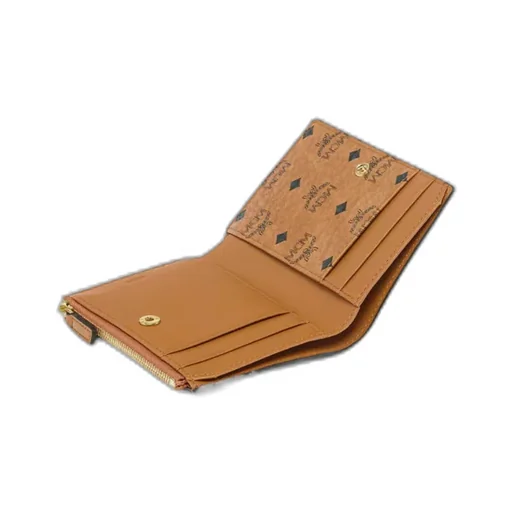 Mcm Monogram Printed Zipped Wallet