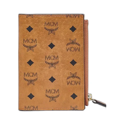 Mcm Monogram Printed Zipped Wallet
