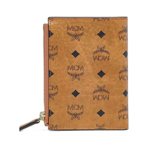 Mcm Monogram Printed Zipped Wallet
