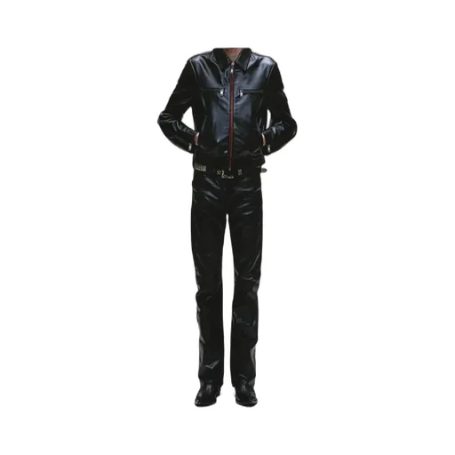 Enfants Riches DÉPrimÉS Zip-Up Leather Biker Jacket