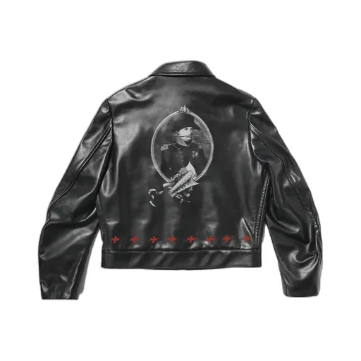 Enfants Riches DÉPrimÉS Zip-Up Leather Biker Jacket