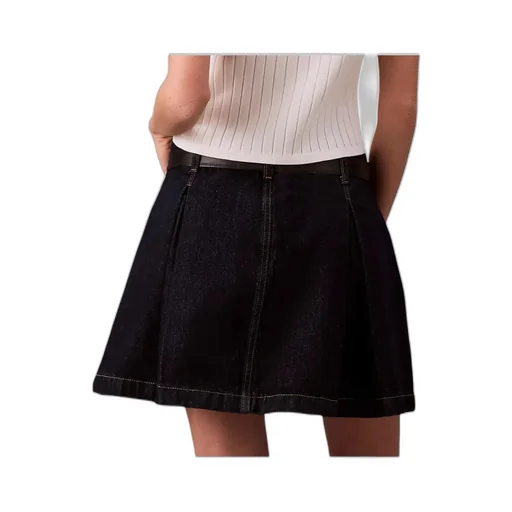 A-Line Denim Mini Skirt