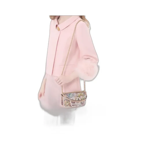 Valentino Garavani Locò Small Embroidered Shoulder Bag With Jewel Logo