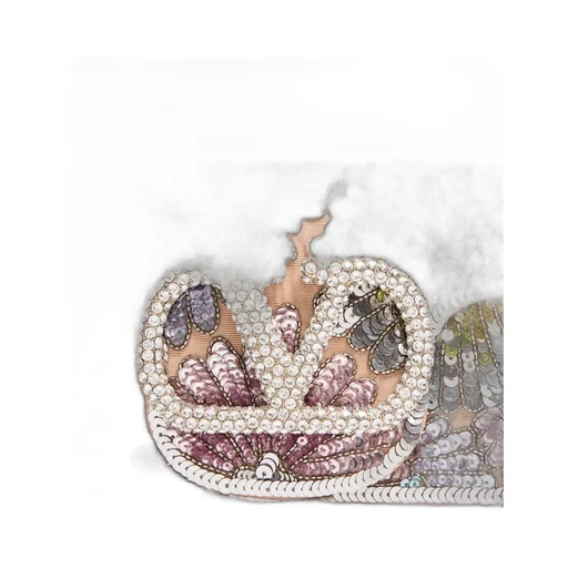 Valentino Garavani Locò Small Embroidered Shoulder Bag With Jewel Logo