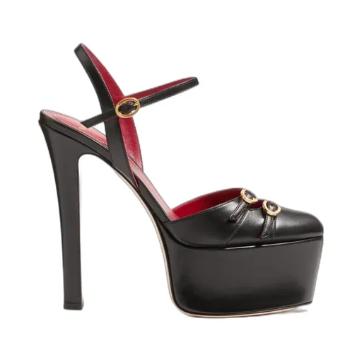 Crasher Platform Pumps In Kidskin 145Mm
