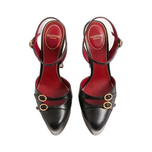 Crasher Platform Pumps In Kidskin 145Mm