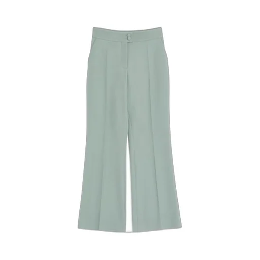 Light Diagonal Wool Trousers
