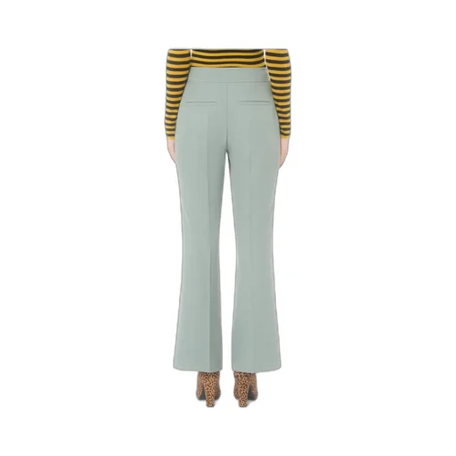 Light Diagonal Wool Trousers