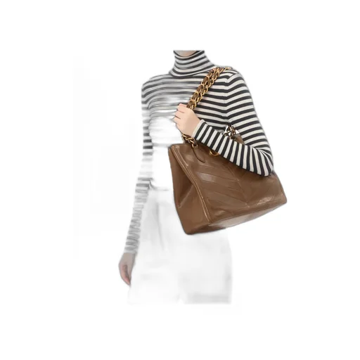 Valentino Laseine Vlogo Signature Chevron Patterned Tote Bag