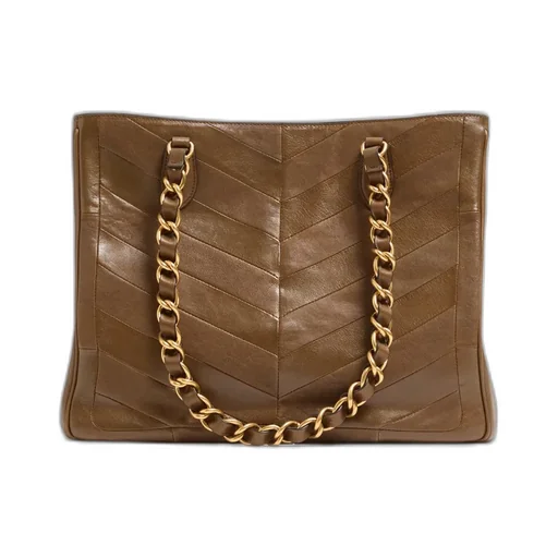 Valentino Laseine Vlogo Signature Chevron Patterned Tote Bag