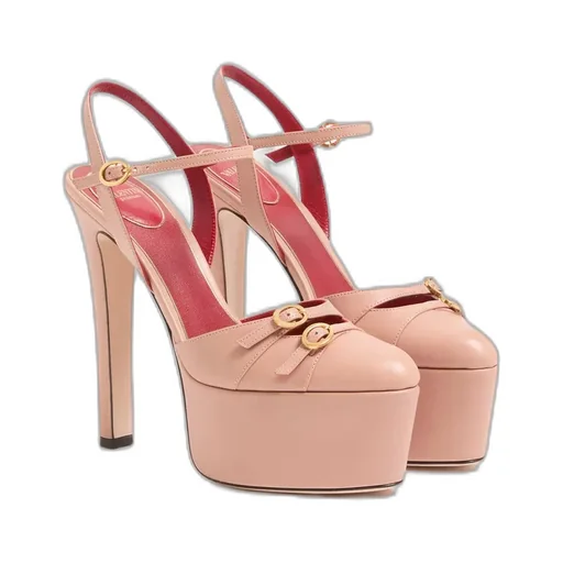 Crasher Platform Pumps In Kidskin 145Mm