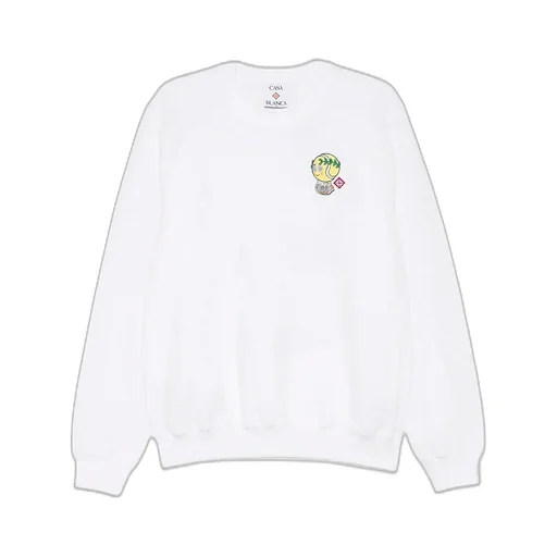 Casablanca Tennis Mascot Quilted Sweatshirt