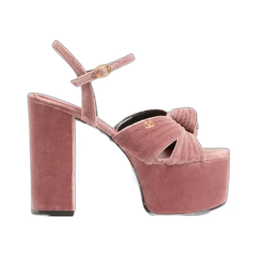 Crasher Velvet Platform Sandal 125Mm