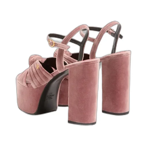 Crasher Velvet Platform Sandal 125Mm