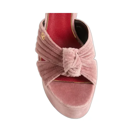 Crasher Velvet Platform Sandal 125Mm